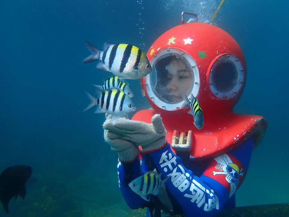 澎湖旅遊-海底漫步(漫步、浮潛)